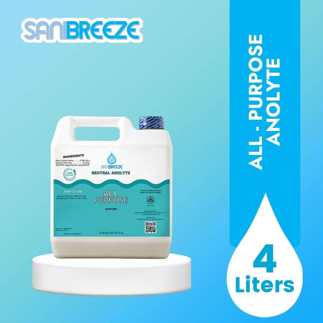 Sanibreeze All-Purpose Anolyte (4 Liters)